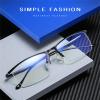 Transition Photochromic Bifocal Reading Glasses Men half frame Hyperopia Eyeglasses Women Presbyopic Reader Sunglasses (blue, 3, multiplier_x) view 2