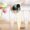 150 Pcs Rose Gold Champagne Flutes 4.5 oz Glitter Plastic Champagne Glasses Disposable Champagne Cups for Party Wedding Bridal Shower Bachelorette Party Mimosa Bar Supplies view 4