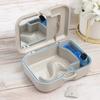 Healifty 1pc Denture Cleaning Case Brush Portable False Teeth Storage Box for Cleaning and Convenience for Travel and Home Use view 3