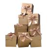 GP SUP 12 Pcs Squared Boxes with Lids & Ribbons,Gold Box for Birthdays,Gift Boxes for Christmas(Gold, 666) view 1