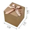 GP SUP 12 Pcs Squared Boxes with Lids & Ribbons,Gold Box for Birthdays,Gift Boxes for Christmas(Gold, 666) view 2