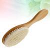 Healifty 3pcs Shower Comb Hairdressing Brush Handle Natural Wool Easy Detangling view 3