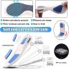 FZYUAN Unisex Extra Wide Diabetic Slippers for Winter, Diabetic Walking Shoes for Swollen Feet, Ajustable Non-Slip Orthopedic Slippers Elderly Warm Arthritis Swollen Feet Shoes,Gray,women 11/men 8 view 3