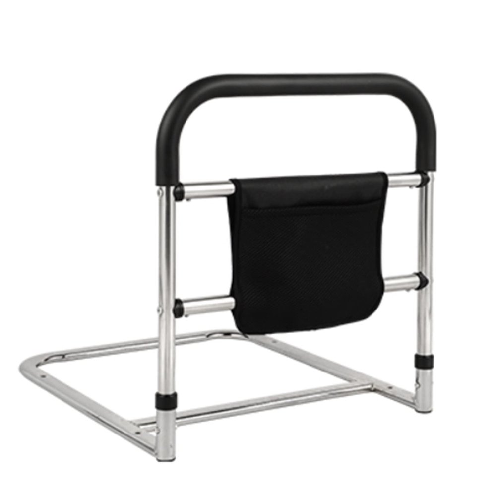 CTVR Bed Rail, Elderly Standing Bar Handle, Stability Grab Bar with Storage Pocket, Fit King, Queen, Full, Twin
