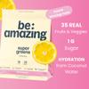 BE AMAZING Super Greens Powder with Prebiotics, Digestive Enzymes & Antioxidants, 35 Fruits & Veggies, Electrolytes & Fiber, Vegan, Gluten Free Juice & Smoothie Mix, Pink Lemonade, 25 Servings view 2