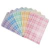 cBox Mixed Plaid Pattern Flat Paper Gift Bags 100pcs (6" x 9") for Party Favors, Merchandise, Weddings view 1