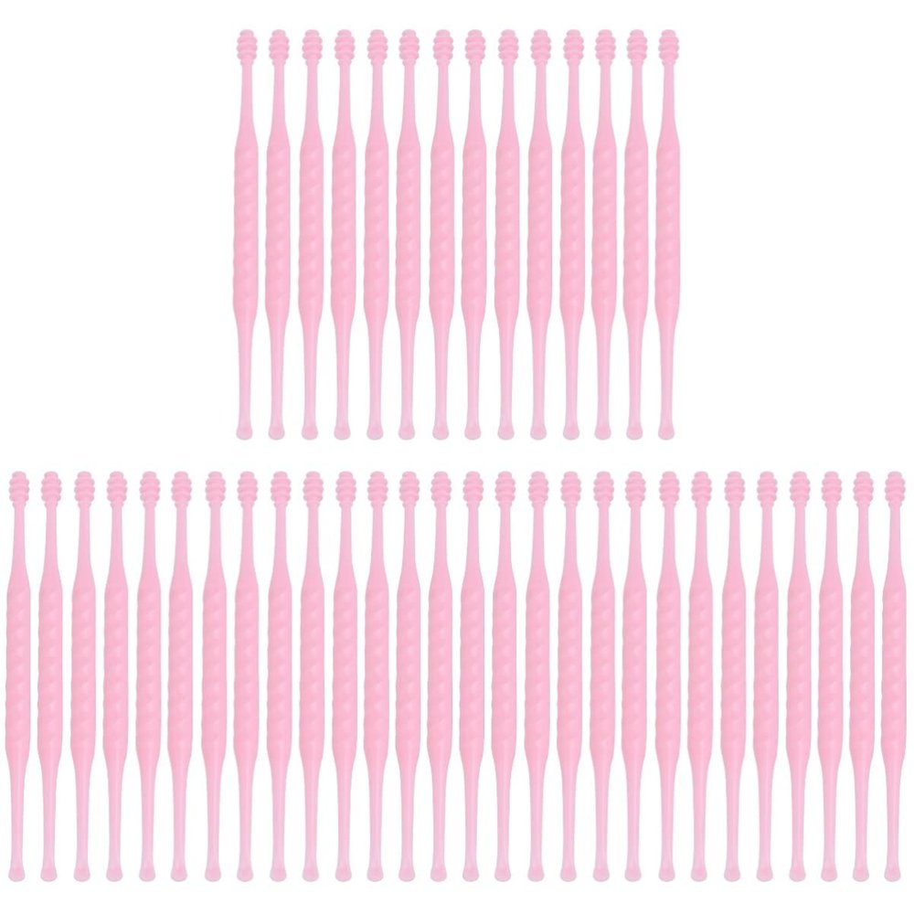 Healifty 90pcs Plastic Wax Portable Cleaning Tool for Home and Salon Use Smooth Edges for Random Color