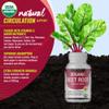 Organic Beet Root Powder Tablets - 2040mg Natural Nitric Oxide Beets to Support, Energy, Black Pepper Better Absorption, Non-GMO, for Men Women, 90 Tablets view 4