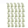 25/50PCS Mini Clothes Hanger for Closet Connector Hooks Cascading Plastic Wardrobe Coat Organizer Rack Holder Space Saving (25PCS Green) view 1