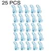 25/50PCS Mini Clothes Hanger for Closet Connector Hooks Cascading Plastic Wardrobe Coat Organizer Rack Holder Space Saving (25PCS Blue) view 2