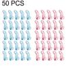 25/50PCS Mini Clothes Hanger for Closet Connector Hooks Cascading Plastic Wardrobe Coat Organizer Rack Holder Space Saving (50 Pcs B) view 2