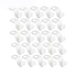25/50PCS Mini Clothes Hanger for Closet Connector Hooks Cascading Plastic Wardrobe Coat Organizer Rack Holder Space Saving (25 Pcs White) view 1