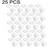 25/50PCS Mini Clothes Hanger for Closet Connector Hooks Cascading Plastic Wardrobe Coat Organizer Rack Holder Space Saving (25 Pcs White) view 2
