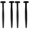 Healifty 4pcs Charcoal Tongue Brush Cleaner Ergonomic Oral Scraper for to Use Removes Buildup for Daily Oral Care Black view 1