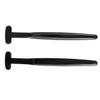 Healifty 4pcs Charcoal Tongue Brush Cleaner Ergonomic Oral Scraper for to Use Removes Buildup for Daily Oral Care Black view 2