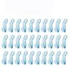 60/30 PCS Mini Clothes Hanger Connector Hooks Plastic Cascading Organizer Rack Space Saving for Closet (Blue(30 PCS)) view 1