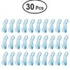 60/30 PCS Mini Clothes Hanger Connector Hooks Plastic Cascading Organizer Rack Space Saving for Closet (Blue(30 PCS)) view 2