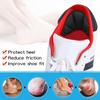 Back of Heel Cushion Pads, Adhesive Heel Grips Inserts for Boots, Loose Shoes Too Big, Reusable Heel Guards Liners for Women Men, Improve Shoe Fit, 8PCS-Black view 2