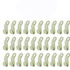 60/30 PCS Mini Clothes Hanger Connector Hooks Plastic Cascading Organizer Rack Space Saving for Closet (Green(30 PCS)) view 1
