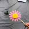 50 Pcs Sunflower Cupcake Topper, Flower Cake Topper, Fruit Picks, Party Cupcake Topper For Birthday Party Wedding Baby Shower Decoration Supplies (Pink) view 4
