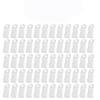 60/30 PCS Mini Clothes Hanger Connector Hooks Plastic Cascading Organizer Rack Space Saving for Closet (White(60 PCS)) view 1