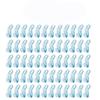 60/30 PCS Mini Clothes Hanger Connector Hooks Plastic Cascading Organizer Rack Space Saving for Closet (Blue(60 PCS)) view 1