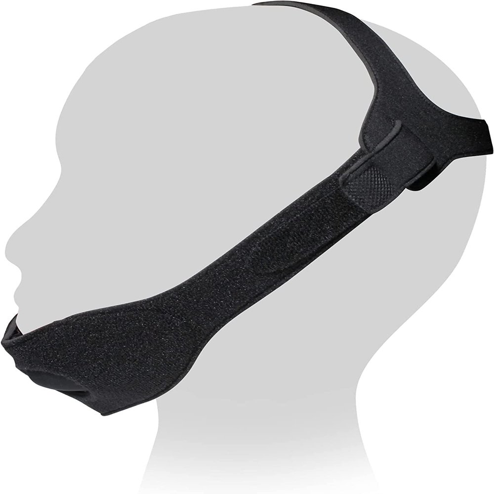 Adjustable Black Chinstrap, Halo Style