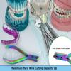 AAProTools Multi Rainbow Color Distal End Cut Plier, Hold & Cut Hard and Soft Wire Orthodontic Cutter Dental Instrument Tool, Braces Removal Tools Tooth Pulling Kit view 2