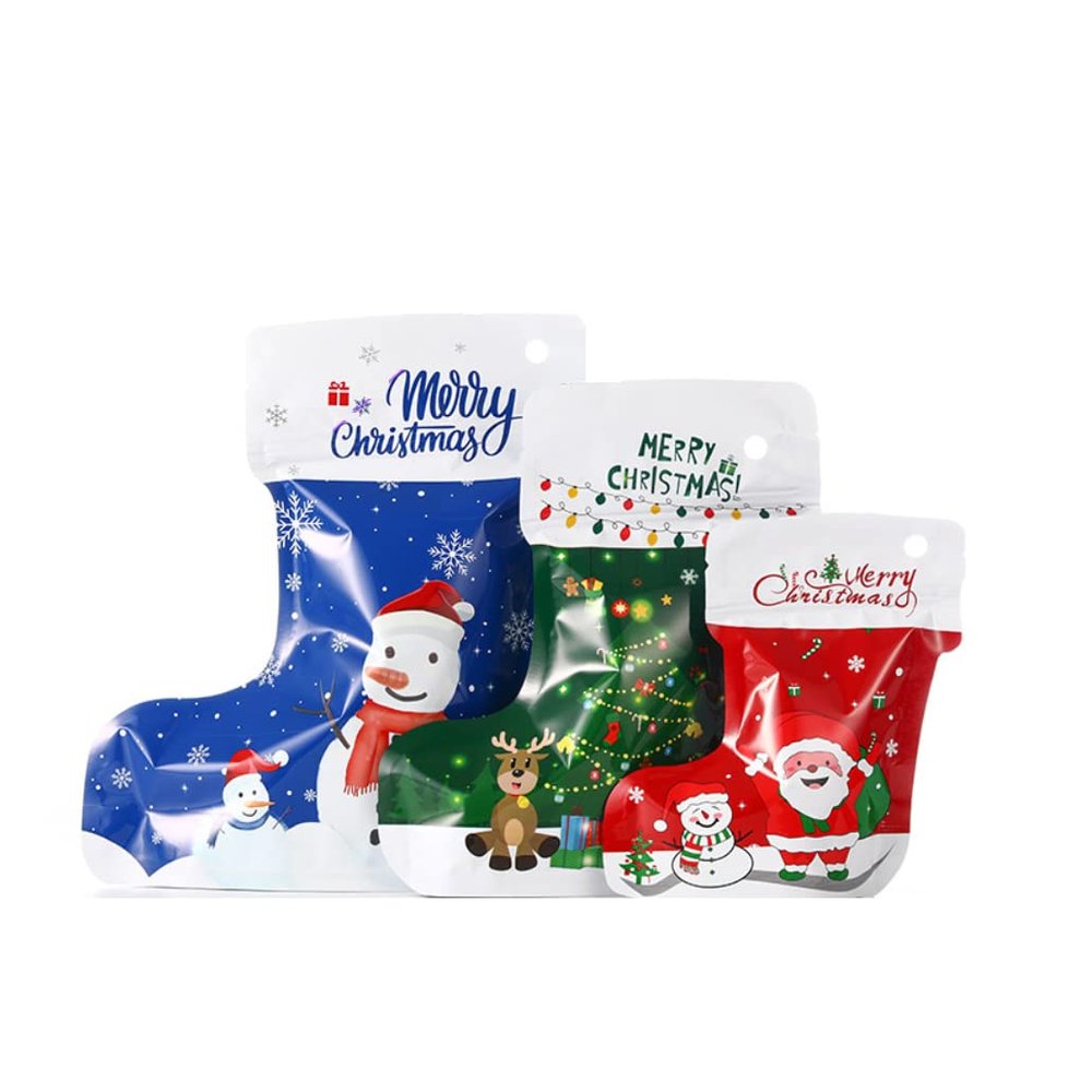 Adam Victor Bags - Ziplock Stockings, Assorted Sizes/Candy & Party Favor Bags (Pack of 36)