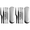 Healifty 12pcs Ear Cleaning Tool Set Stainless Steel Double-Ended Ear Picks for Home Travel Portable and Easy to Use Black view 1