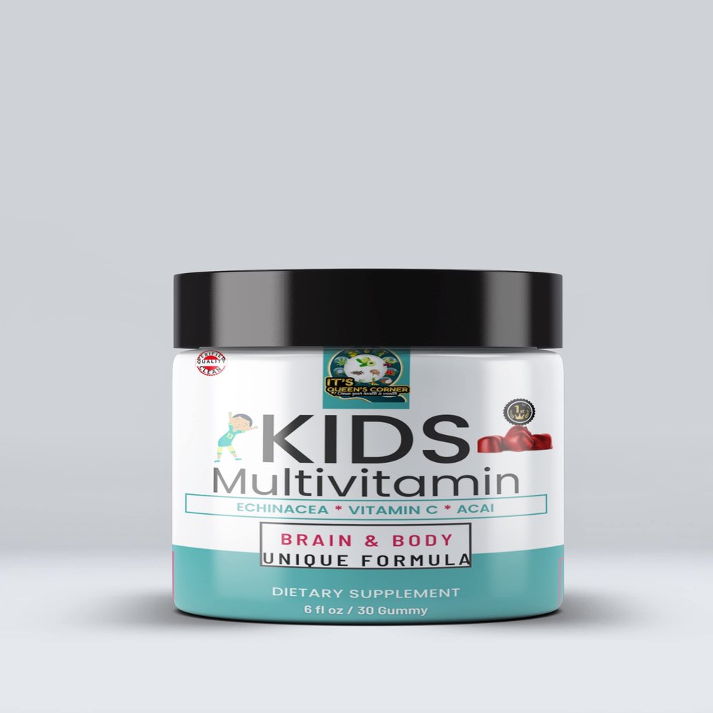Brain & Body- Kids Multivitamin Gummy 4.3 Infused with Echinacea, Vitamin C & Acai Supports Immune, Energy & Brain Function*+