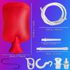 2L Home Enema Bag Kit with 2 Tips, 60 Inch Silicone Hose, Controlable Flow Valve, Hot-Water Bottle for Colon Cleansing (Red) view 4