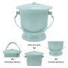 1pc Children's Potty Chamber Pot with Lid Plastic Spittoon Urine Pot Portable Potty Night up Spittoon Piss Pot Simple Urinal Bucket Handheld Spittoon Urinal Pail Pot view 2