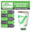EcoQuality 12 oz Compostable Paper Cups - Biodegradable Disposable White Paper Coffee Cups PLA Lined - Eco-friendly Hot and Cold Drinking Cups for Travel, Picnic, Party and Events (25) view 2