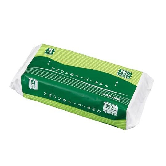 AS ONE Azwan Paper Towels (koban): 200 Sheets / 7-829-01