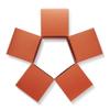 Quotidian Caramel Foldable Large Vintage Italian Pearlescent Paper Glitter Gift Boxes with Lids 4" x 4" x 4" (10 x 10 x 10cm) Pack of 12 - Cookie Bakery Candy Party Wedding Holiday view 2