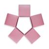 Quotidian Rose Pink Foldable Medium Vintage Italian Pearlescent Paper Glitter Gift Boxes with Lids 3" x 3" x 3" (7.6 x 7.6 x 7.6cm) Pack of 12 - Cookie Bakery Candy Party Wedding Holiday view 2