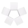 Quotidian White Foldable Medium Vintage Italian Pearlescent Paper Glitter Gift Boxes with Lids 3" x 3" x 3" (7.6 x 7.6 x 7.6cm) Pack of 12 - Cookie Bakery Candy Party Wedding Holiday view 2
