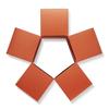 Quotidian Caramel Foldable Small Vintage Italian Pearlescent Paper Glitter Gift Boxes with Lids 2" x 2" x 2" (5 x 5 x 5cm) Pack of 12 - Cookie Bakery Candy Party Wedding Holiday view 2