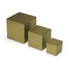 Quotidian Olive Green Foldable Large Vintage Italian Pearlescent Paper Glitter Gift Boxes with Lids 4" x 4" x 4" (10 x 10 x 10cm) Pack of 12 - Cookie Bakery Candy Party Wedding Holiday view 3