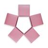 Quotidian Rose Pink Foldable Small Vintage Italian Pearlescent Paper Glitter Gift Boxes with Lids 2" x 2" x 2" (5 x 5 x 5cm) Pack of 12 - Cookie Bakery Candy Party Wedding Holiday view 2
