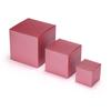 Quotidian Rose Pink Foldable Small Vintage Italian Pearlescent Paper Glitter Gift Boxes with Lids 2" x 2" x 2" (5 x 5 x 5cm) Pack of 12 - Cookie Bakery Candy Party Wedding Holiday view 3