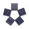 Quotidian Blueberry Foldable Medium Vintage Italian Pearlescent Paper Glitter Gift Boxes with Lids 3" x 3" x 3" (7.6 x 7.6 x 7.6cm) Pack of 12 - Cookie Bakery Candy Party Wedding Holiday view 2