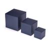 Quotidian Blueberry Foldable Medium Vintage Italian Pearlescent Paper Glitter Gift Boxes with Lids 3" x 3" x 3" (7.6 x 7.6 x 7.6cm) Pack of 12 - Cookie Bakery Candy Party Wedding Holiday view 3
