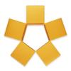 Quotidian Gold Foldable Large Vintage Italian Pearlescent Paper Glitter Gift Boxes with Lids 4" x 4" x 4" (10 x 10 x 10cm) Pack of 12 - Cookie Bakery Candy Party Wedding Holiday view 2