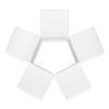 Quotidian White Foldable Small Vintage Italian Pearlescent Paper Glitter Gift Boxes with Lids 2" x 2" x 2" (5 x 5 x 5cm) Pack of 12 - Cookie Bakery Candy Party Wedding Holiday view 2