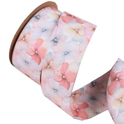 Colorful Gradient Color lace Butterfly Flower Ribbon Hair Accessories DIY Gift Flowers Packaging Material Straw hat Bow Floral Ribbon (Color : Orange, Size : 40mm)