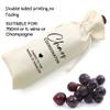 Socive Chaos Coordinator Wine Bag Gift, Gifts Idea, Funny Gifts for Wedding Planner Wine Bag, Reusable Drawstring Party Bag view 3