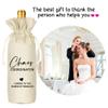 Socive Chaos Coordinator Wine Bag Gift, Gifts Idea, Funny Gifts for Wedding Planner Wine Bag, Reusable Drawstring Party Bag view 4