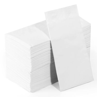 1/8 Fold 100 Pack Paper Napkins Guest Towels Disposable, Premium Quality 2-ply Dinner Napkins Disposable Soft, Absorbent, Party Napkins Wedding Napkins for Kitchen, Dinners or Events